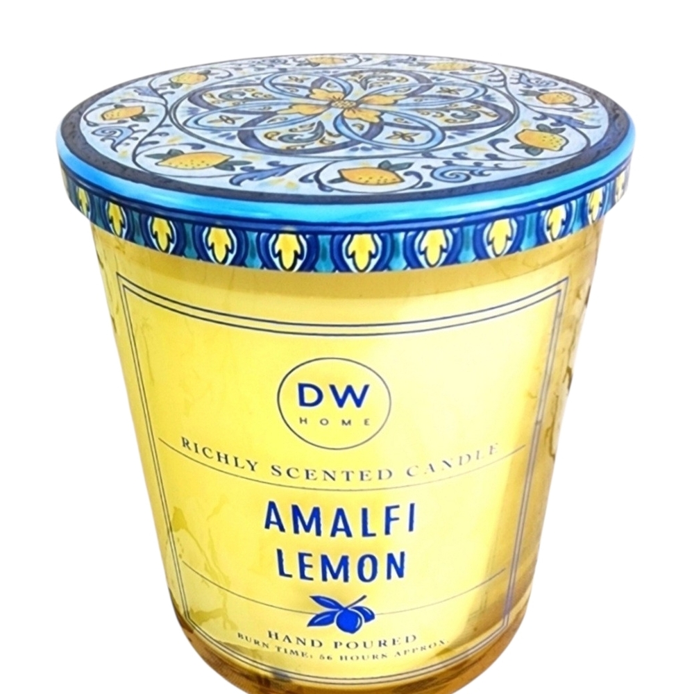 DW Home Amalfi Lemon Candle With Artisan Decorative Lid - Picture 3 of 4